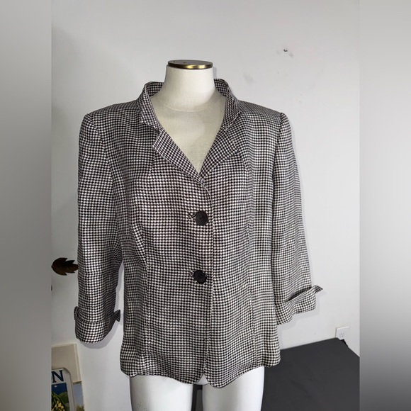 Vintage Max Mara Houndstooth Blazer - Picture 1 of 8